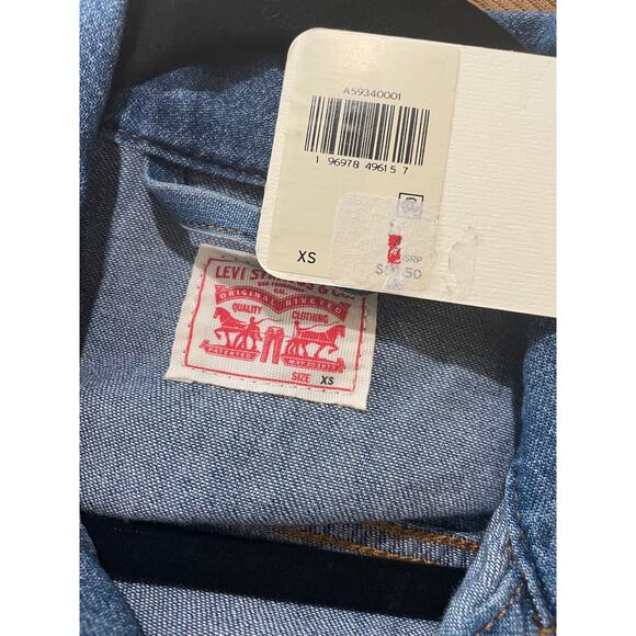 Levi's Short Sleeve Heritage Jumpsuit Size XS NWT Classic Form Flattering - Picture 4 of 15